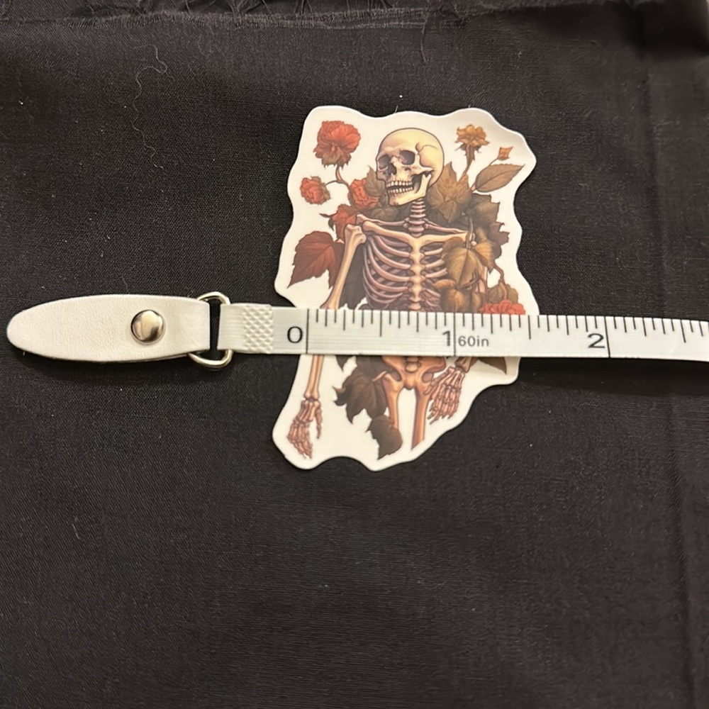 Floral skull stickers/decals. - Picture 3 of 6